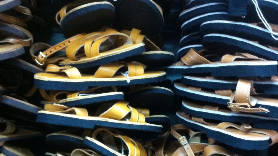 Costa Rican typical country side sandals