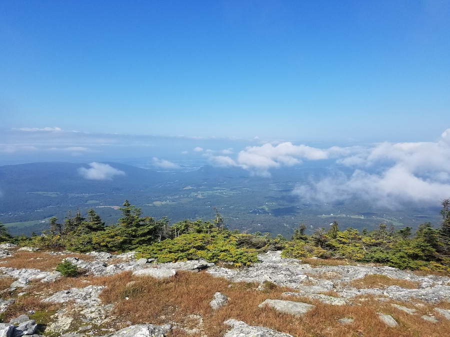 Summit view ... after a great hike on the long trail