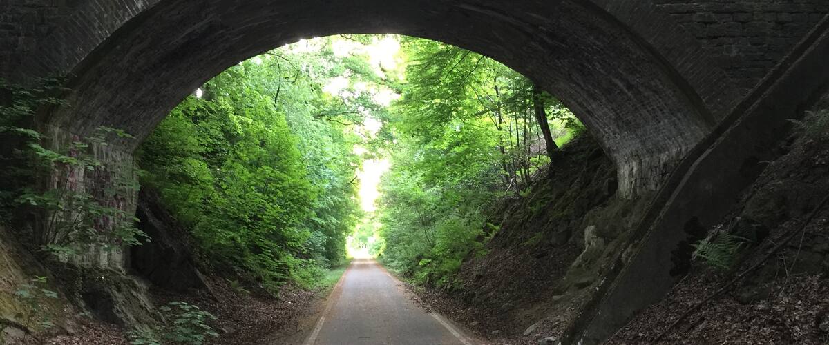 Interesting echoes under this bridge.
