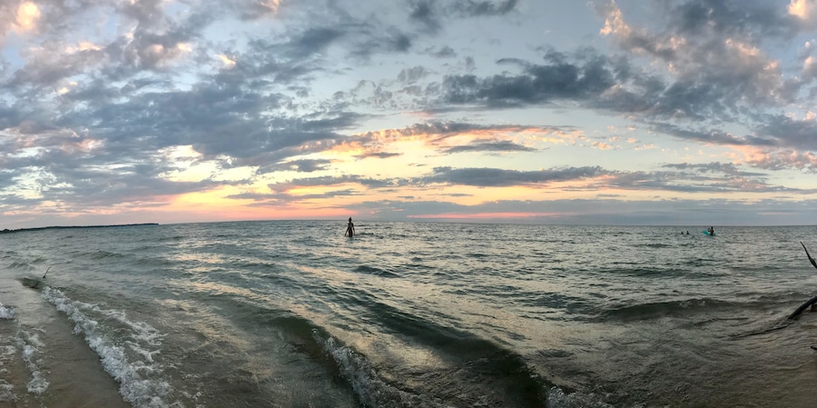 Camping on Lake Huron #adventure