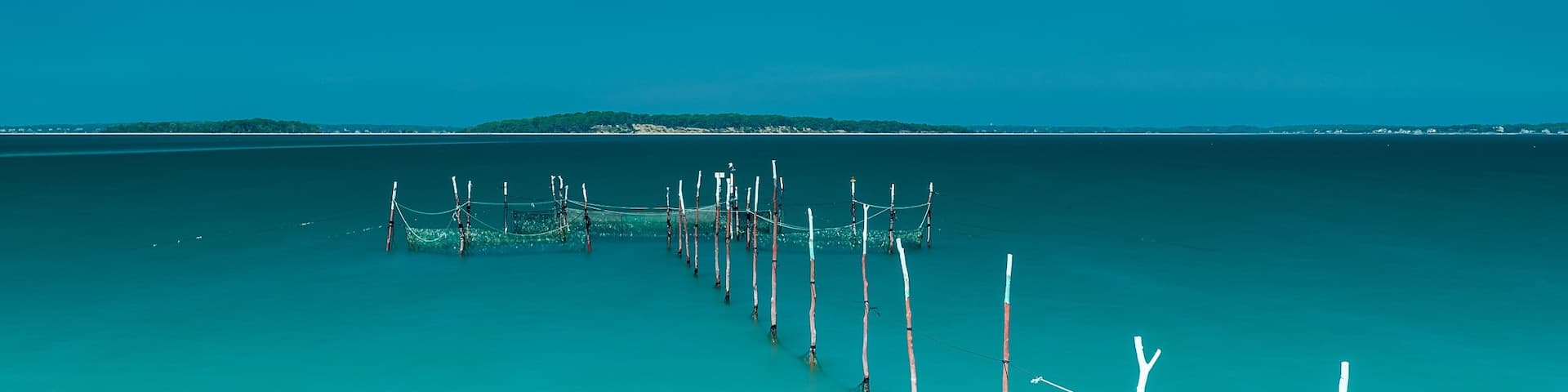 Saw some fishing nets set up as I was driving along Noyac Beach road towards Sag Harbor Long Island. Had to stop and get a long exposure shot.
