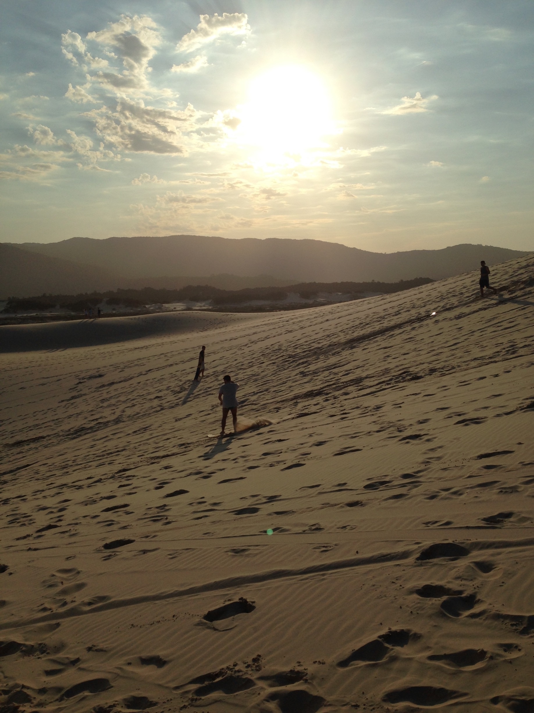 Sand boarding south of Brazil. 