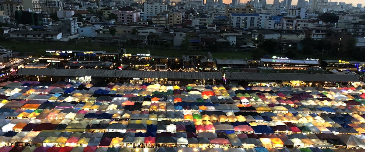 This view from the shopping mall parking