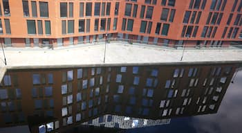 Piccadilly Basin is an exciting and historic contribution to Manchester's open spaces. It anchors the southern margin of the Northern Quarter and links through to Ancoats, it is also the counter balance to Castlefield. Get there along the Rochdale Canal, past the only canal lock in the country that sits beneath a building! #LifeAtExpedia #Manchester
#NQ 
#Reflections