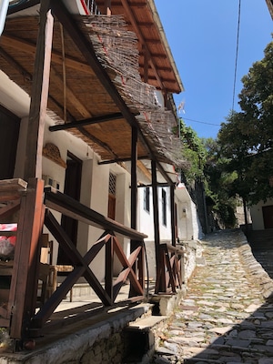 Lovely village Markinitsa in Pelion, Greece