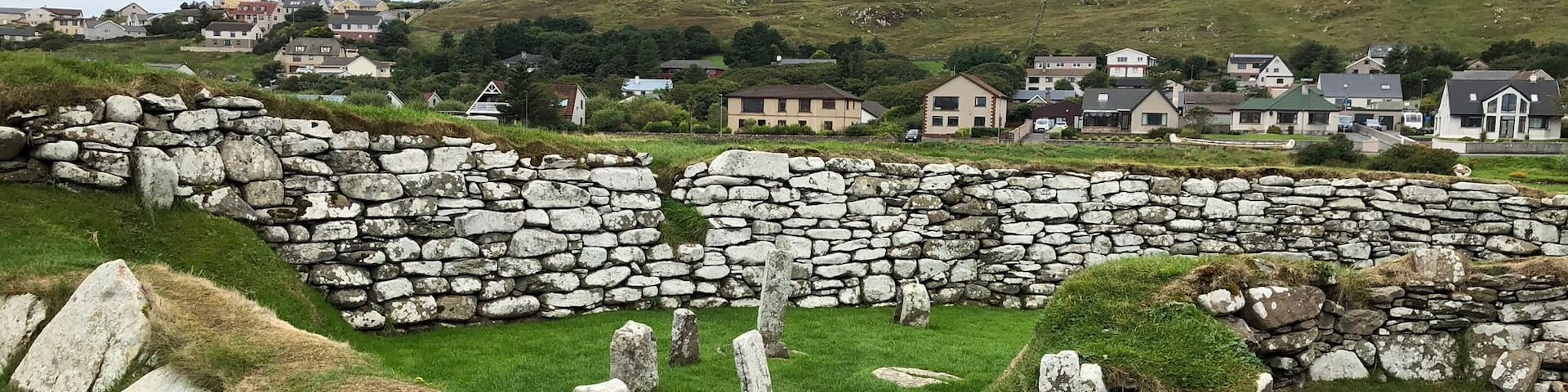 Beautiful stone structure in Lerwick, Clickimin Broch.