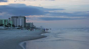 Sunset at Daytona Beach.  Prefect beach for an evening walk. 