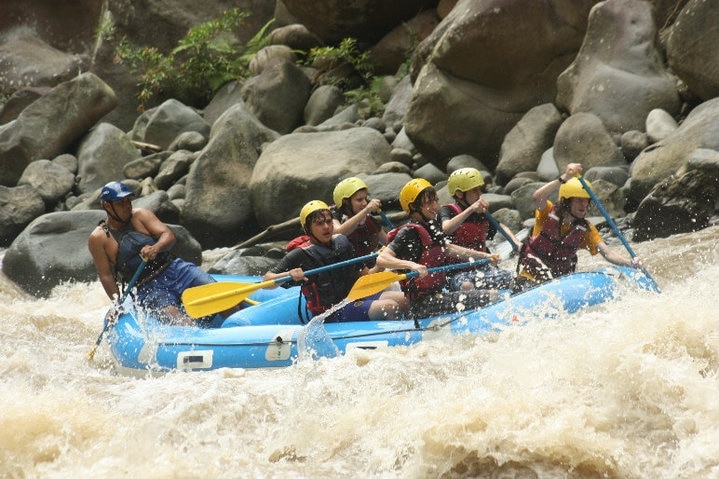 Pacuare River is one of the best places to do White Water Rafting, not only in Costa Rica, but in the world.

White Water Rafting, in a few words, is an extreme sport, using an inflatable raft to navigate a river. Pacuare River has different grades, AKA: Scale of River Difficulty, so even if it's your first time you'll do fine.

And there's a lot of companies that do this tour, it's important to say that is a full day tour, sometimes it only takes half a day.