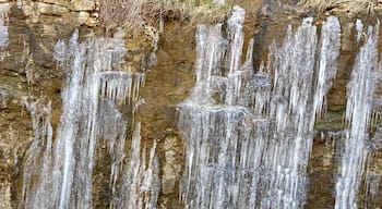 Icicles on Branson Creek Boulevard today