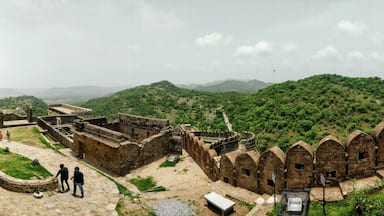 The mighty Kumbhalgarh in Rajasthan with the second longest wall in the world, after the Great Wall of China.