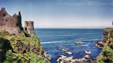 Favorite area in Ireland. County Atrim is such a beautiful coast. The Giant's Causeway is also really close to this castle. Interesting history about the castle is the entire kitchen; which was facing the cliff completely collapsed into the sea, killing the kitchen staff.  