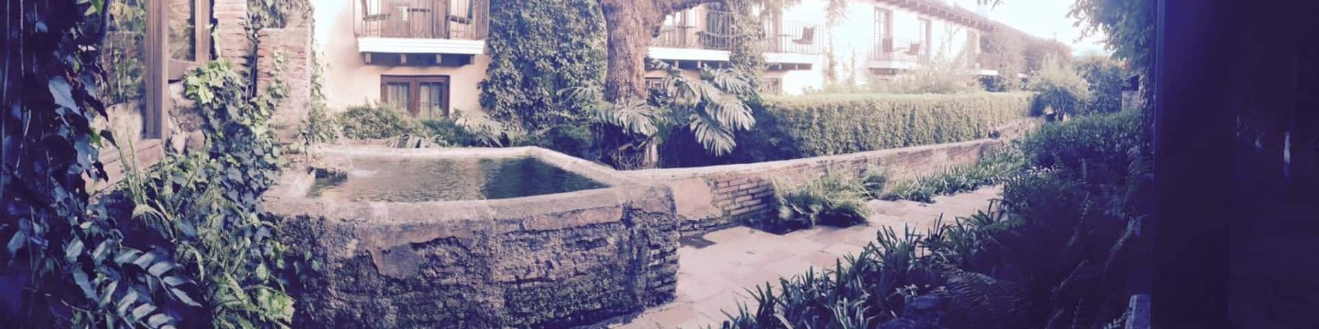 Only a small part of the GIANT outdoor grounds. This is a hotel you can reserve and stay at, even thought it is literally inside the old church ruins, with museums onsite. Very inexpensive for American dollars.