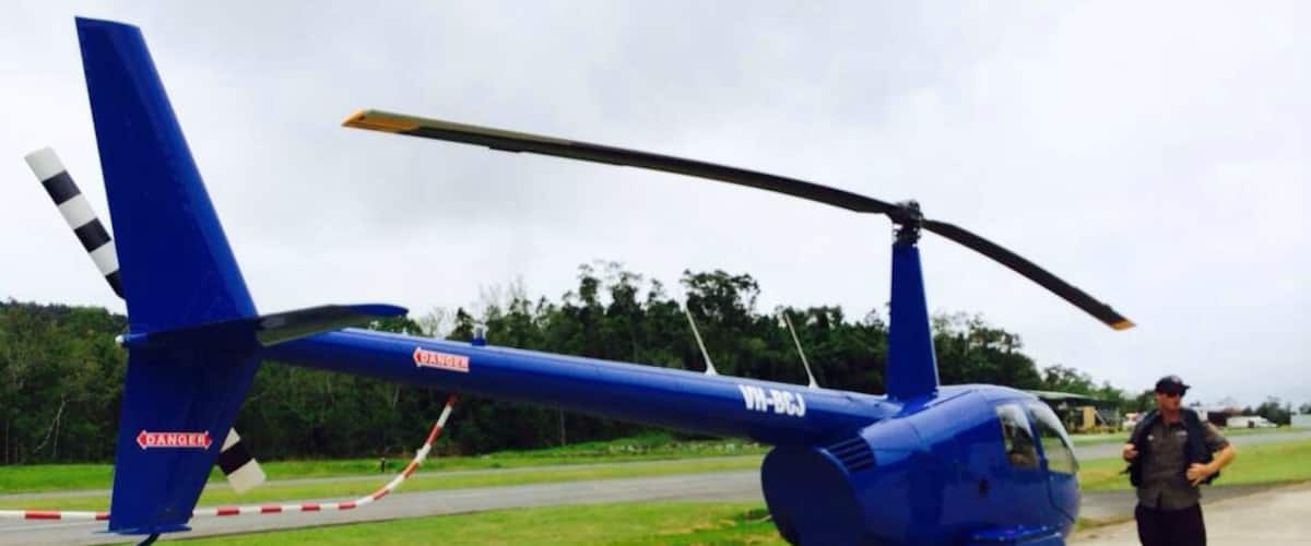 Our captain and the helicopter