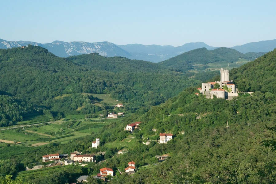View on Branik and its castle - unfortunately the castle is closed for visitors