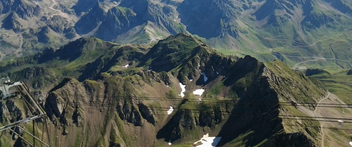View of the Pyrenees, photo taken from the cable car up to the Pic du Midi Observatory.
The Pyrenees, reaching a height of 3,404 metres at the peak of Aneto, separate the Iberian Peninsula from the rest of continental Europe, and extend for about 491 km from the Bay of Biscay to the Mediterranean Sea. #MidiPyrénées  #Aboveitall #TroveOnTuesday  #GreatOutdoors  #Perspectives  #Trovember