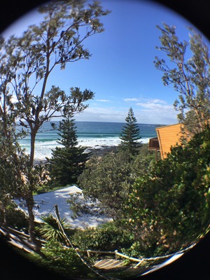 Although Manyana is only one of Australia's 10,685 beaches, it's a lovely quiet location to chill, relax and decompress.
This photo is taken from my iphone with a fish eye lens.