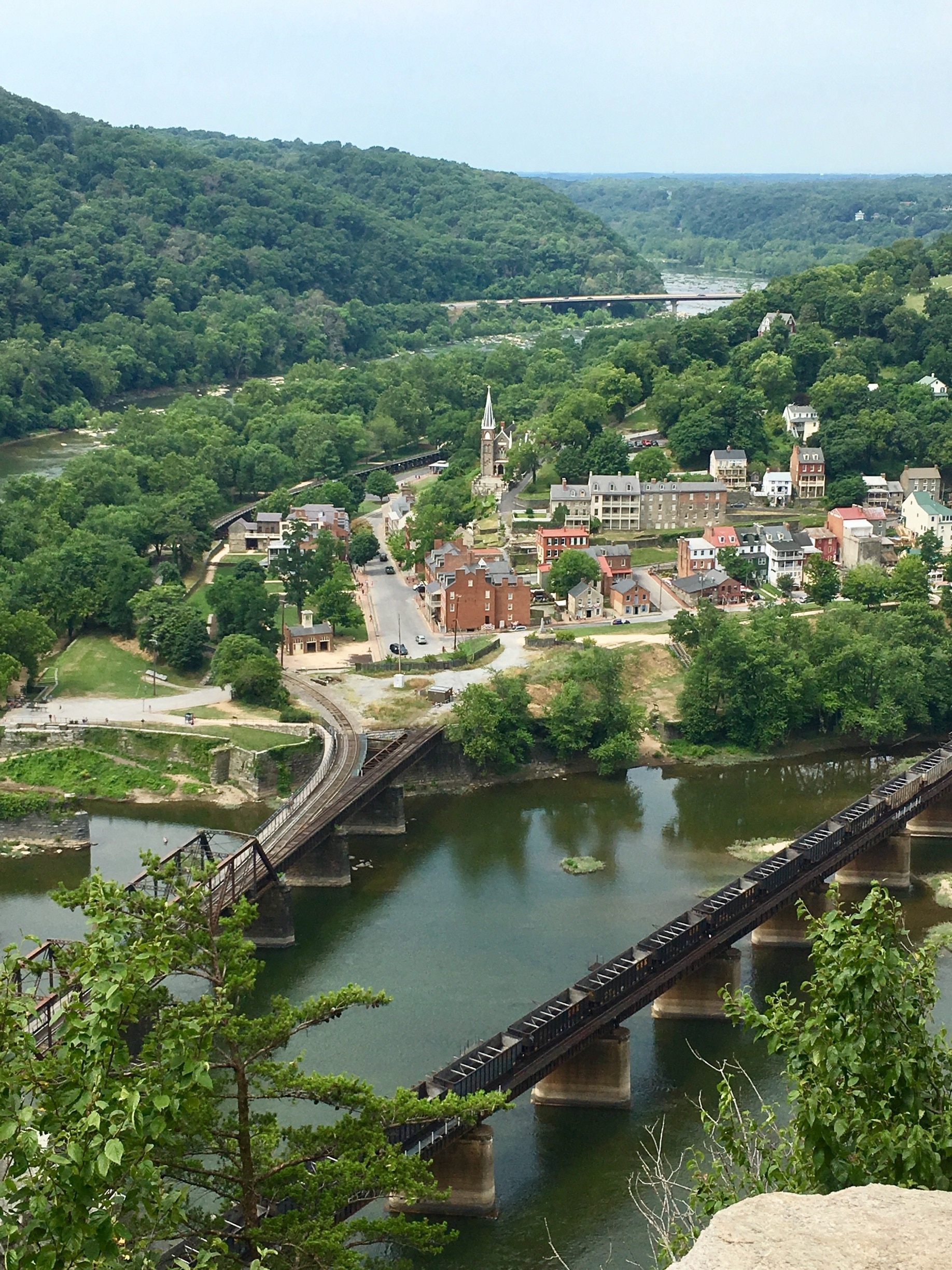 Harpers ferry is an old little town, it is so pretty and if you like to hike, it is place to go too.