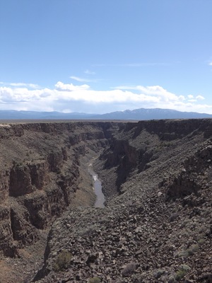 Rio Grande Gorge, view from above on the bridge. #waterlust
