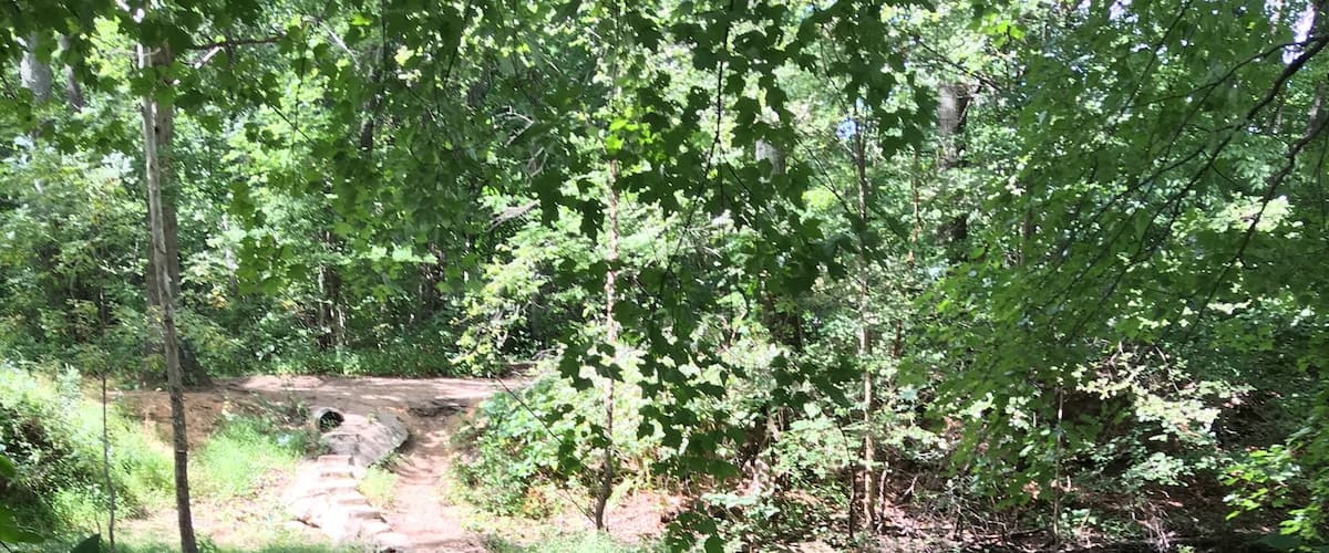 Stone foot bridge on the start of 5mile hike into the Ramapo Mountains. Beautiful New Jersey!