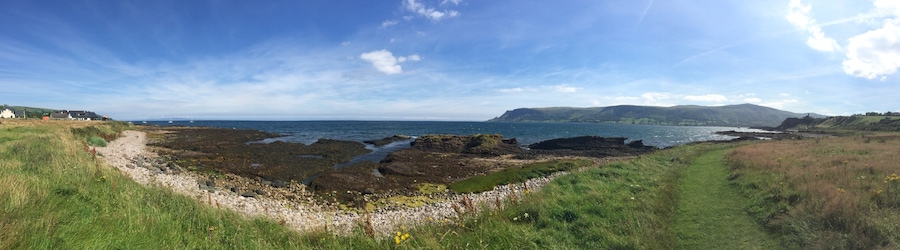 Coast road between Cushendall and Waterfoot, Northern Ireland