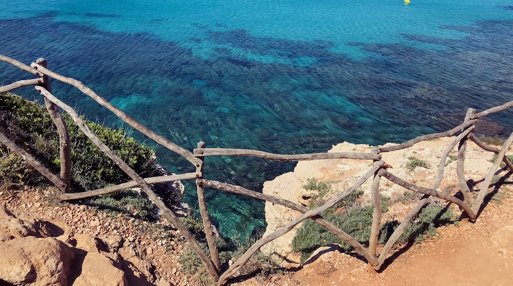 Santo Tomas tengerpart, Es Migjorn Gran, Baleár-szigetek, Spanyolország