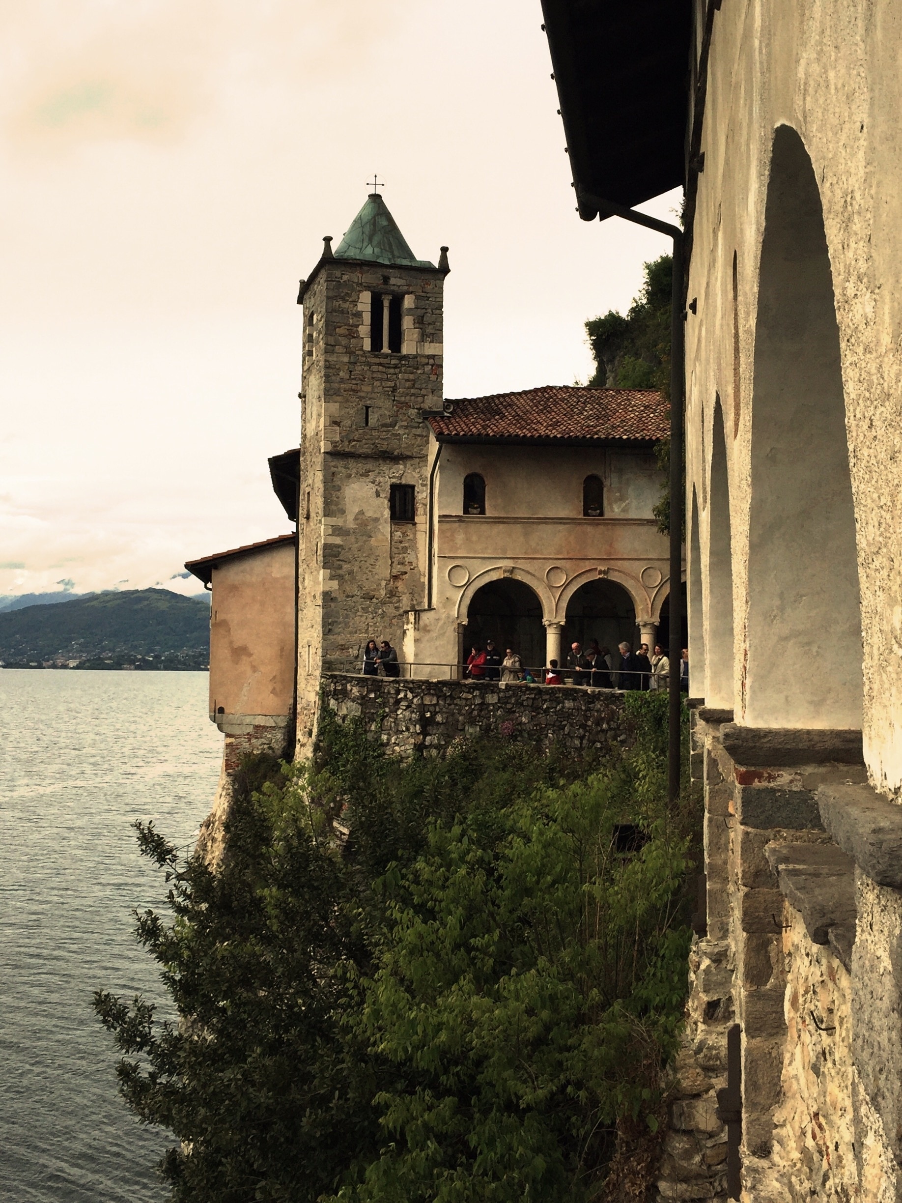 Santa Caterina Del Sasso, it's a very old place of peace and meditation.
There is a story of an Eremita who wanted to abandon everything and live in a peace with all over the world. He create a space that today is a famous place for the structure immediately direct to the lake and with a view overall the Maggiore Lake. 