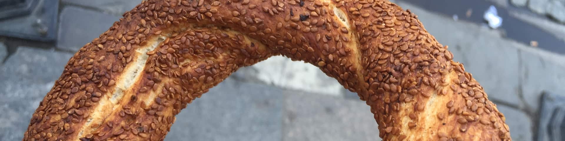 I eat 10 of these a day every time I come to #Istanbul. Soft chewy and delicious #Simit 😍