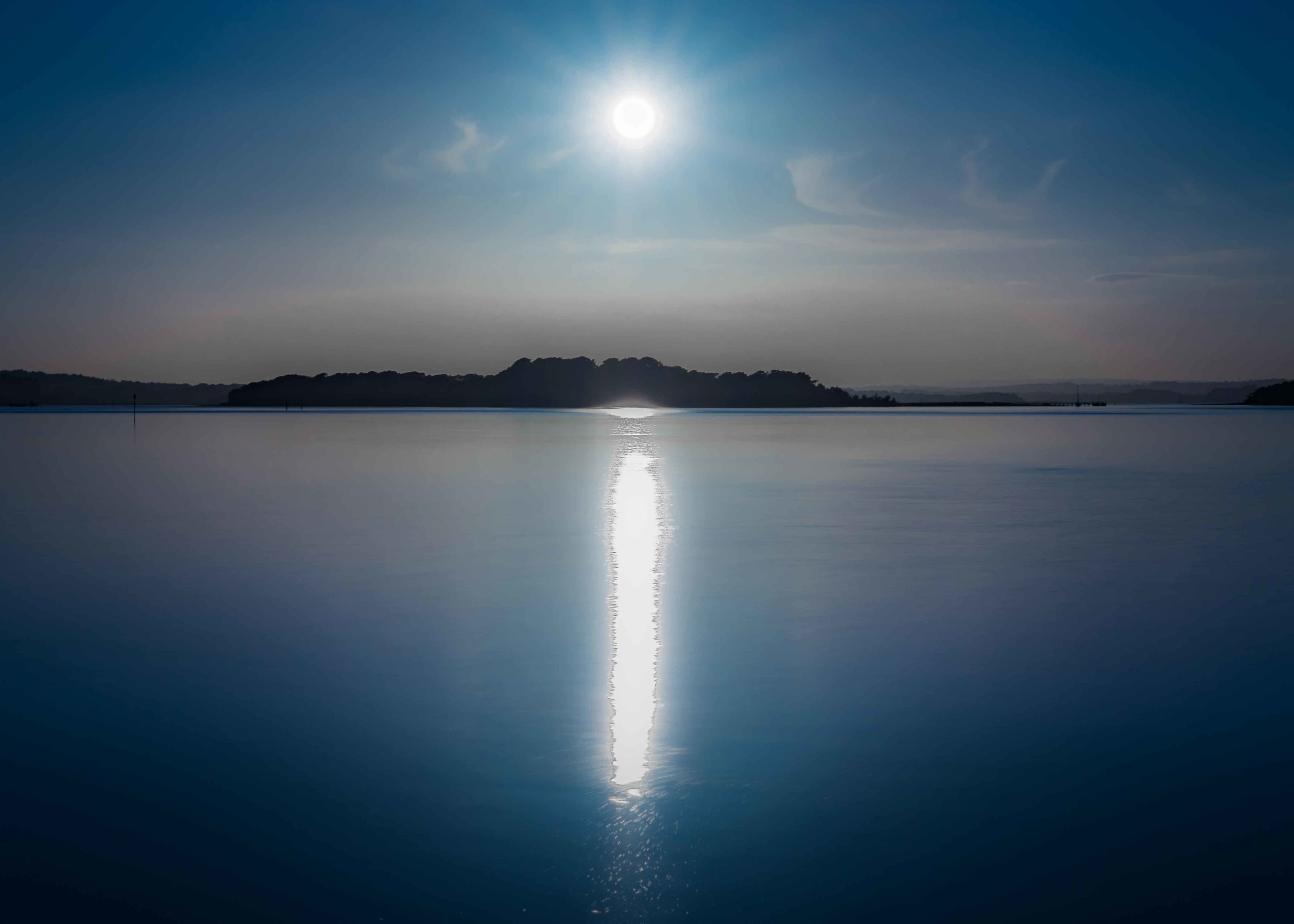 #BVSBlue Sunrise over Poole bay from the Arne peninsula. Titled the photo 'Blue Planet'.