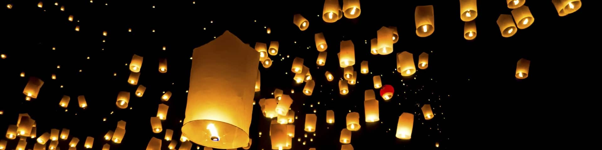 Yi Peng festival in November every year in Thailand. The Maejo University is north of Chiang Mai and can be reached by scooter or bus. For more information on the event, check out my article here http://www.traveltherenext.com/play/item/538-yi-peng-sky-lantern-festival-in-chiangmai