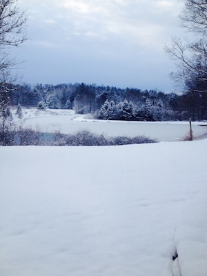 Love snowy days in small towns #snow