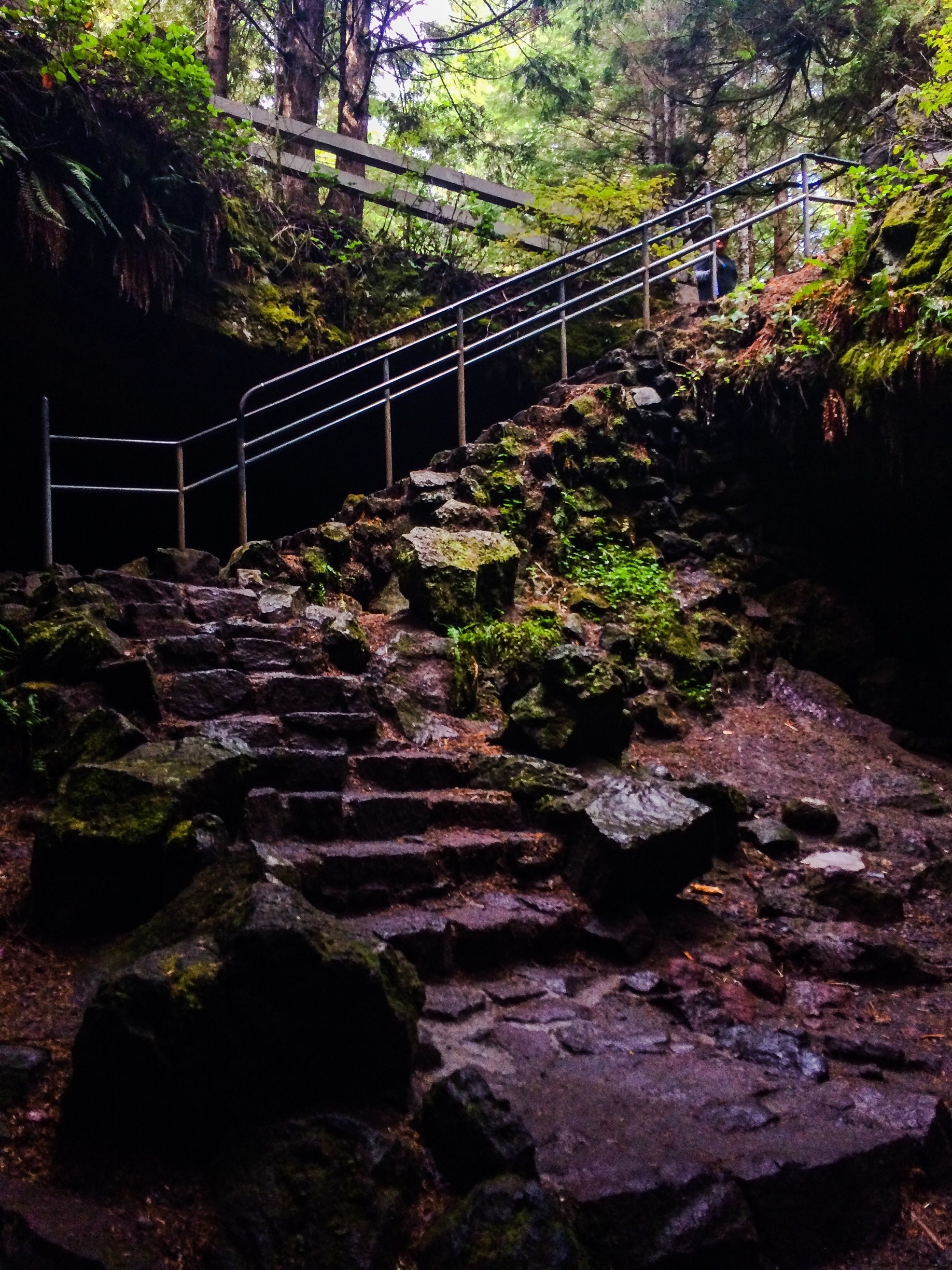 Ape cave is the longest lava tube in North America.  It's full of boulders to scramble over and at 3 miles long with an average temp of 42 degrees this is one cool lava tube to hike through. #MountStHelens #ApeCave #LavaTubes #GetOutdoors 