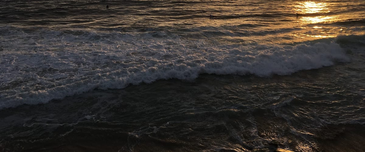 Sunset from room 128.