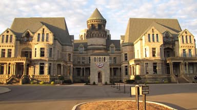 Mansfield Reformatory - this used to be a working prison but has been abandoned for many years. It's a gorgeous structure. The Shawshank Redemption was filmed here.