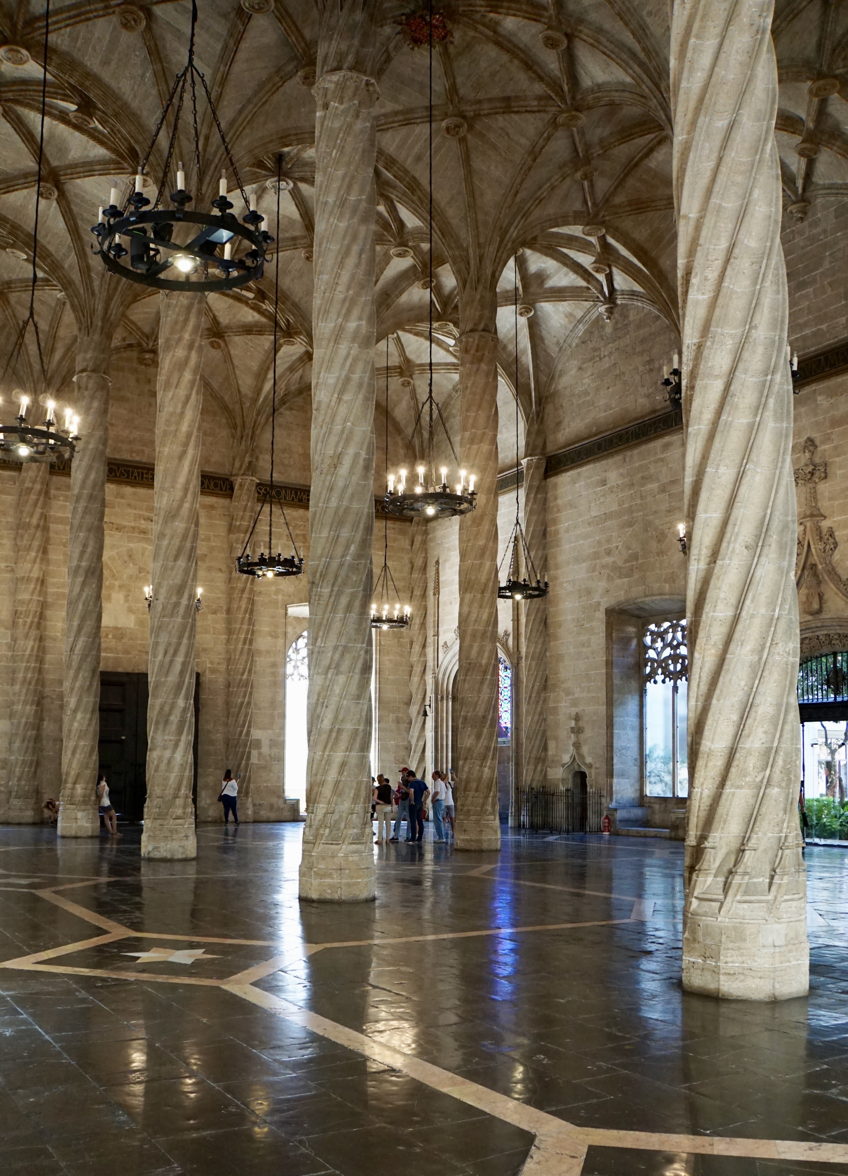 Inside La Lonja de la Seda: a 15th Century Silk Exchange in Valencia, Spain (Aug 2017).