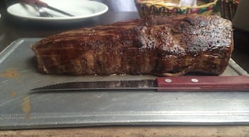 So that is a 18 ounce tenderloin, the best tasting cut of meat I have ever had. Ohh, and it was 15$. Owned by brothers who also own the cattle ranch which the meat comes from, in the area. Please eat there if ever in Bucaramanga 