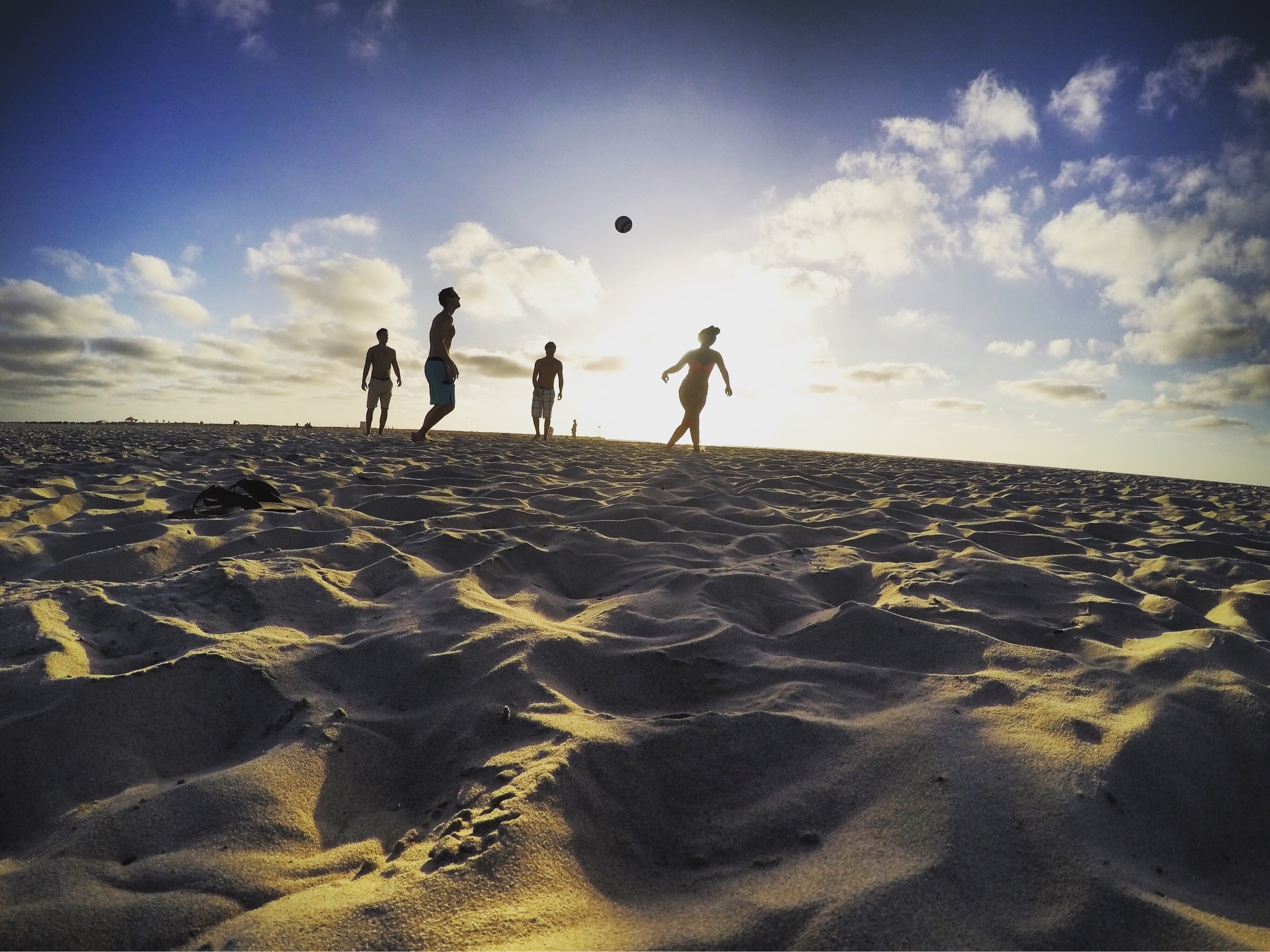 Beach soccer with the boys 