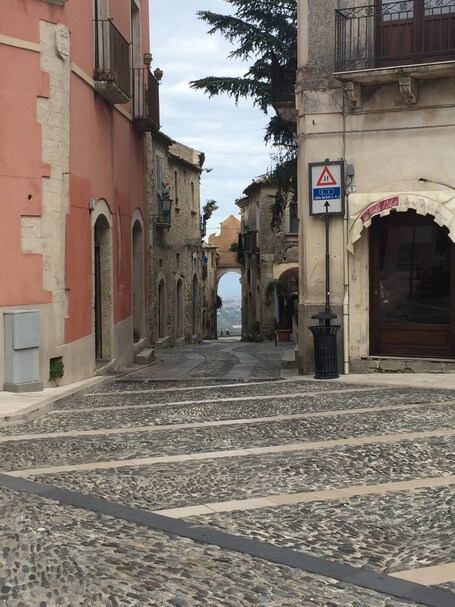 A little town perched up in the Calabrian mountains. So quiet and peaceful. 