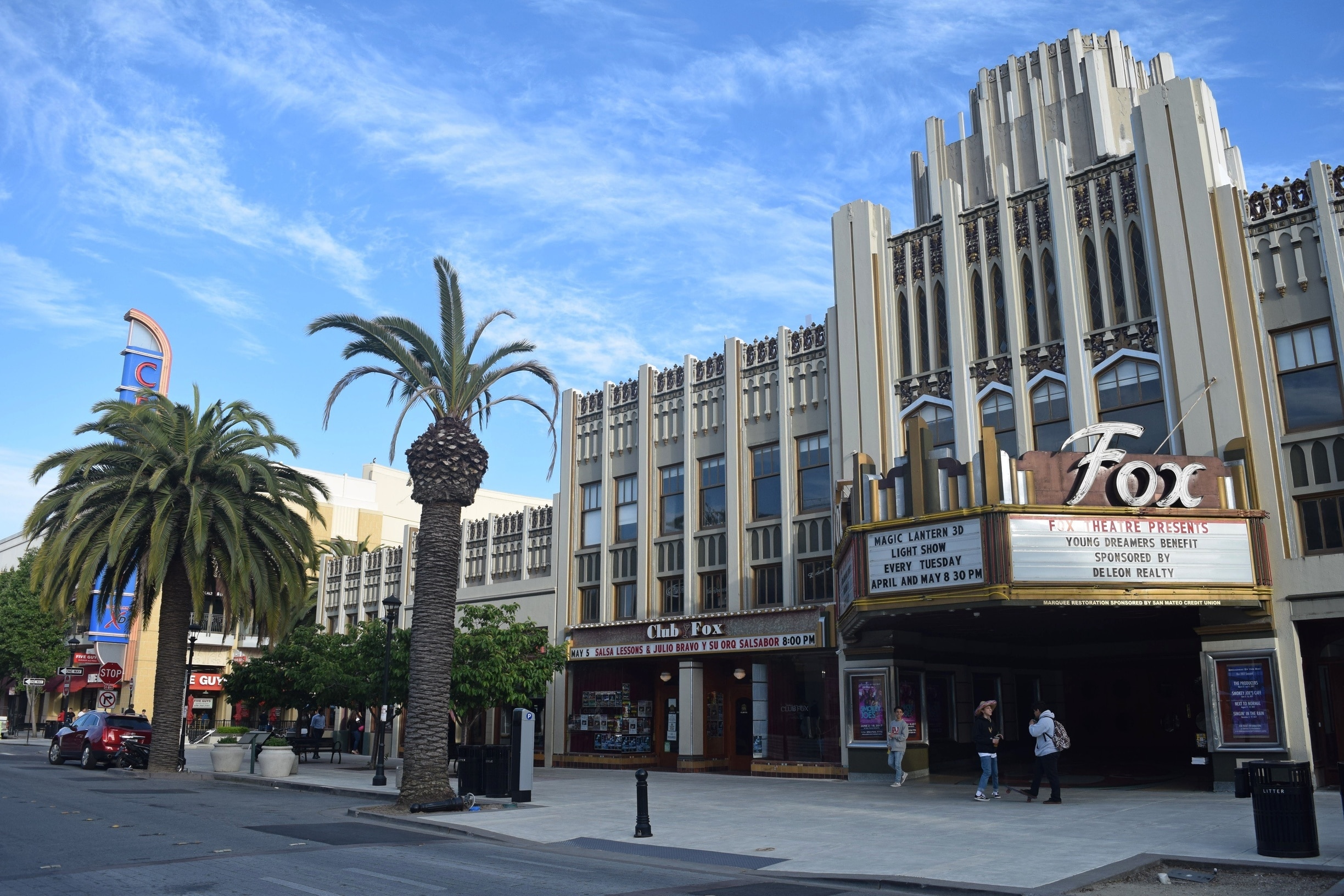 The historic Fox Theatre in Redwood City that opened in 1929 and was remodeled in 1950.
The Moorish feel and style on the inside and the Gothic feel on the outside clearly tells why this iconic place was inducted to the National Register of Historic Places.