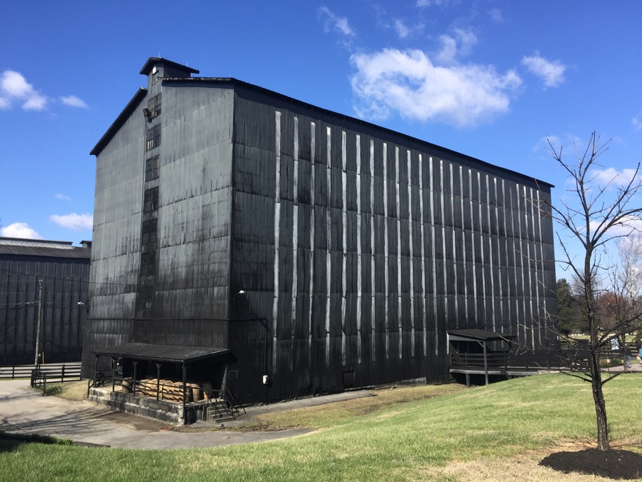 Where they store barrels of bourbon for years at a time as part of the aging process