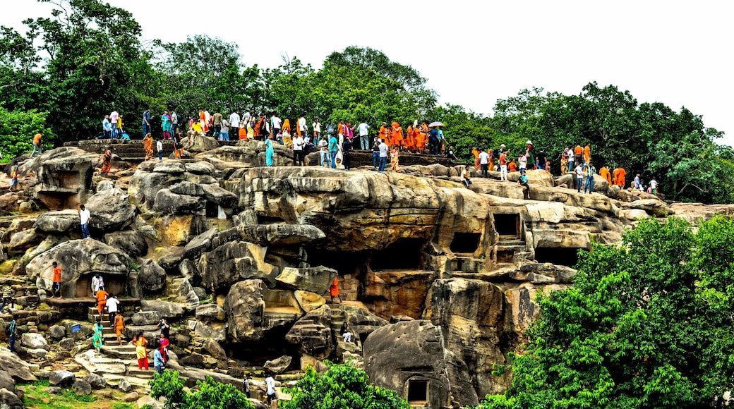 Khandagiri-grotterne, Bhubaneshwar, Odisha, Indien