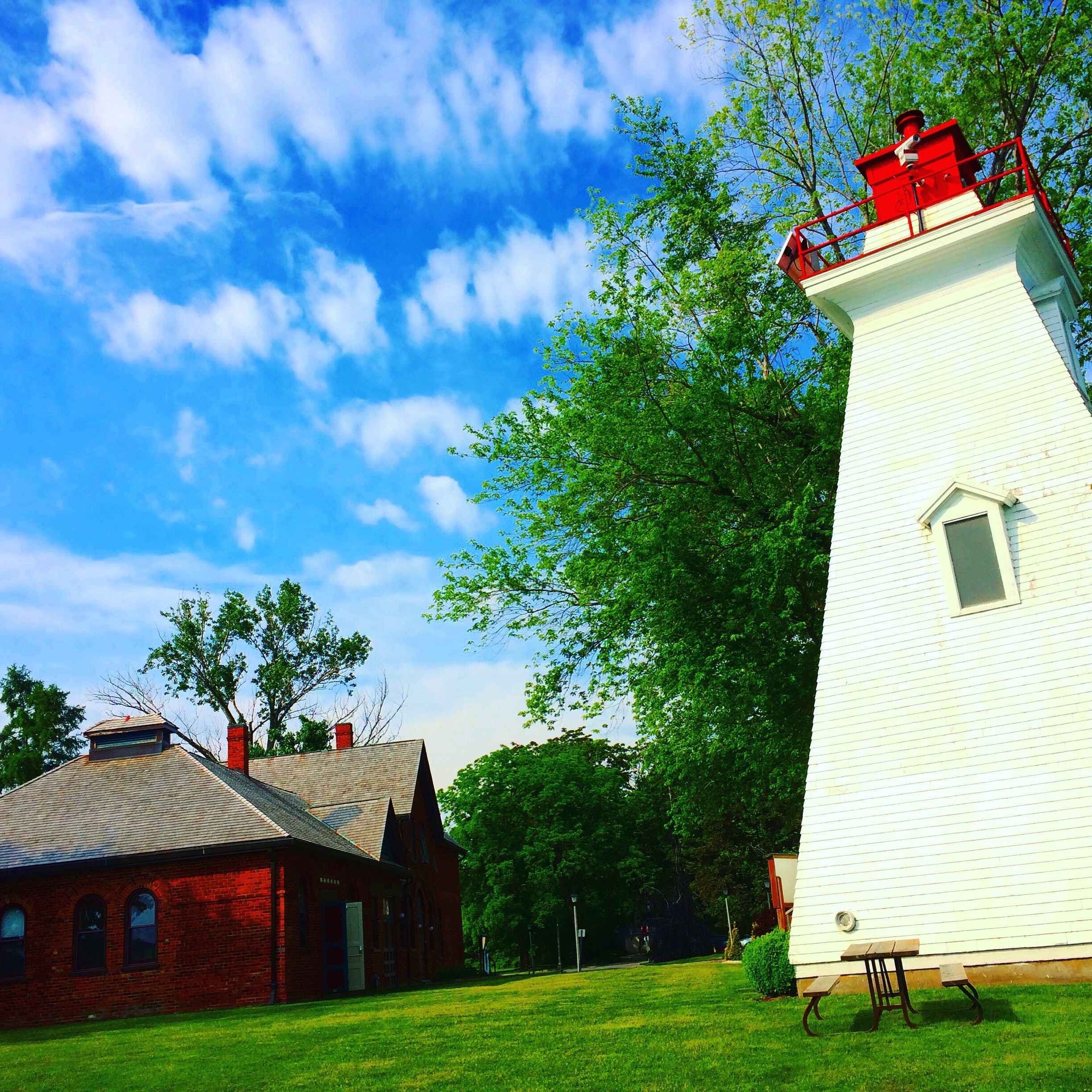 The historic Pumphouse arts centre in Niagara-on-the-Lake... #blue skies and lush #green surroundings