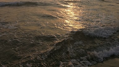 Sunset and beach, wonderful view