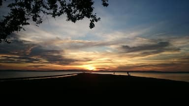 On the lake Nicaragua,  ometepe island is formed out of two volcanos,  the only place you can see both volcanos is Punta jesus maria. Extreme pretty place and ideal for watching the sunset 