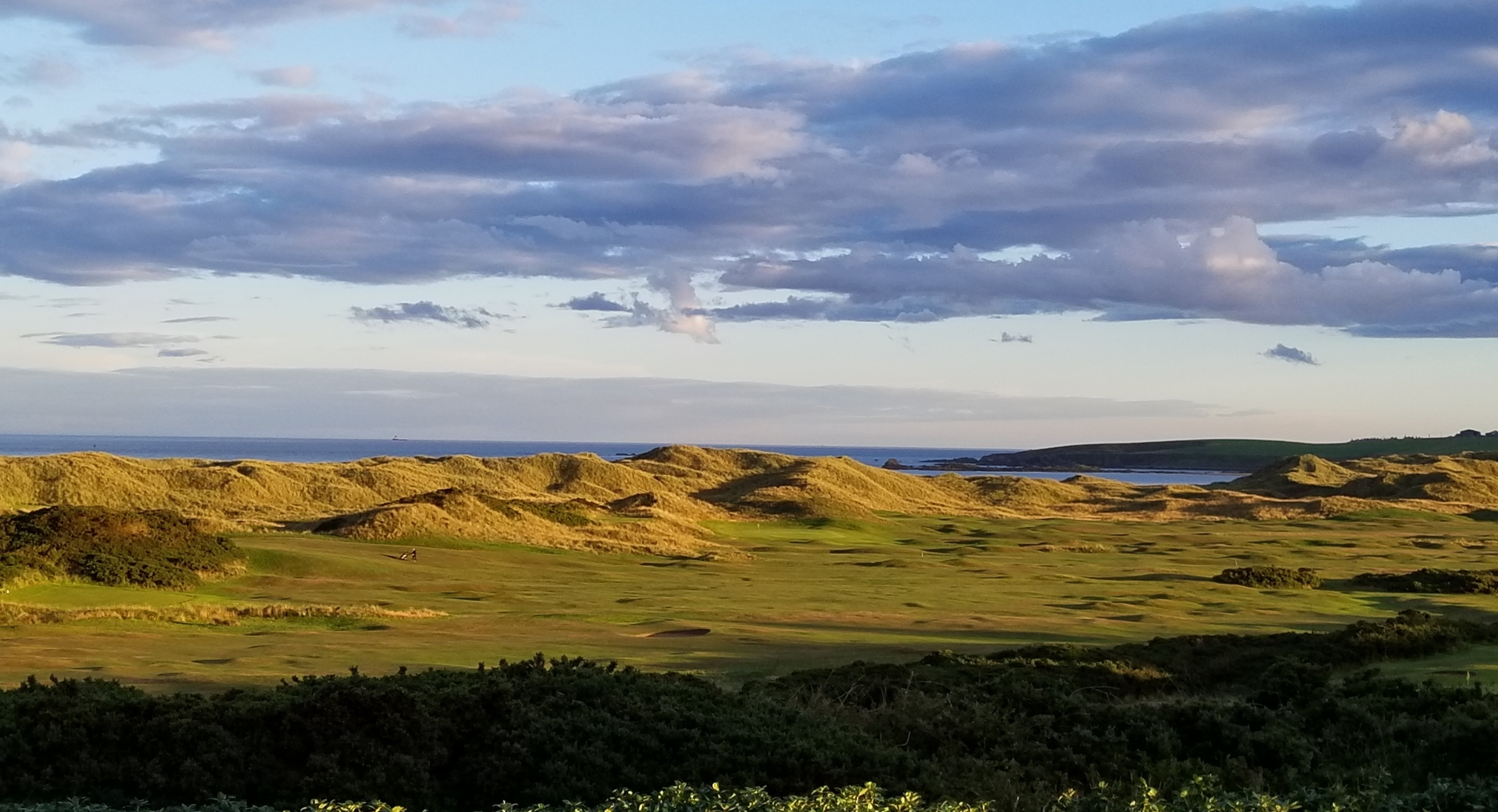 The gorgeous dunes of this golf course against the backdrop of cruden bay is truly a spectacular sight to behold