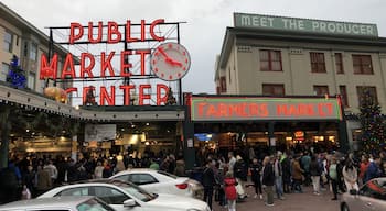 Public Market Center sign at Pike Place Market.