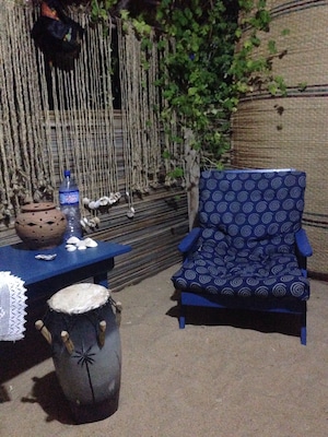 The best seat in the house at Wild Camp Ghana near Keta in the Volta Region. Hands down the best place we stayed in Ghana, with wonderful hosts and authentic Italian food to boot! Do not miss this place.
