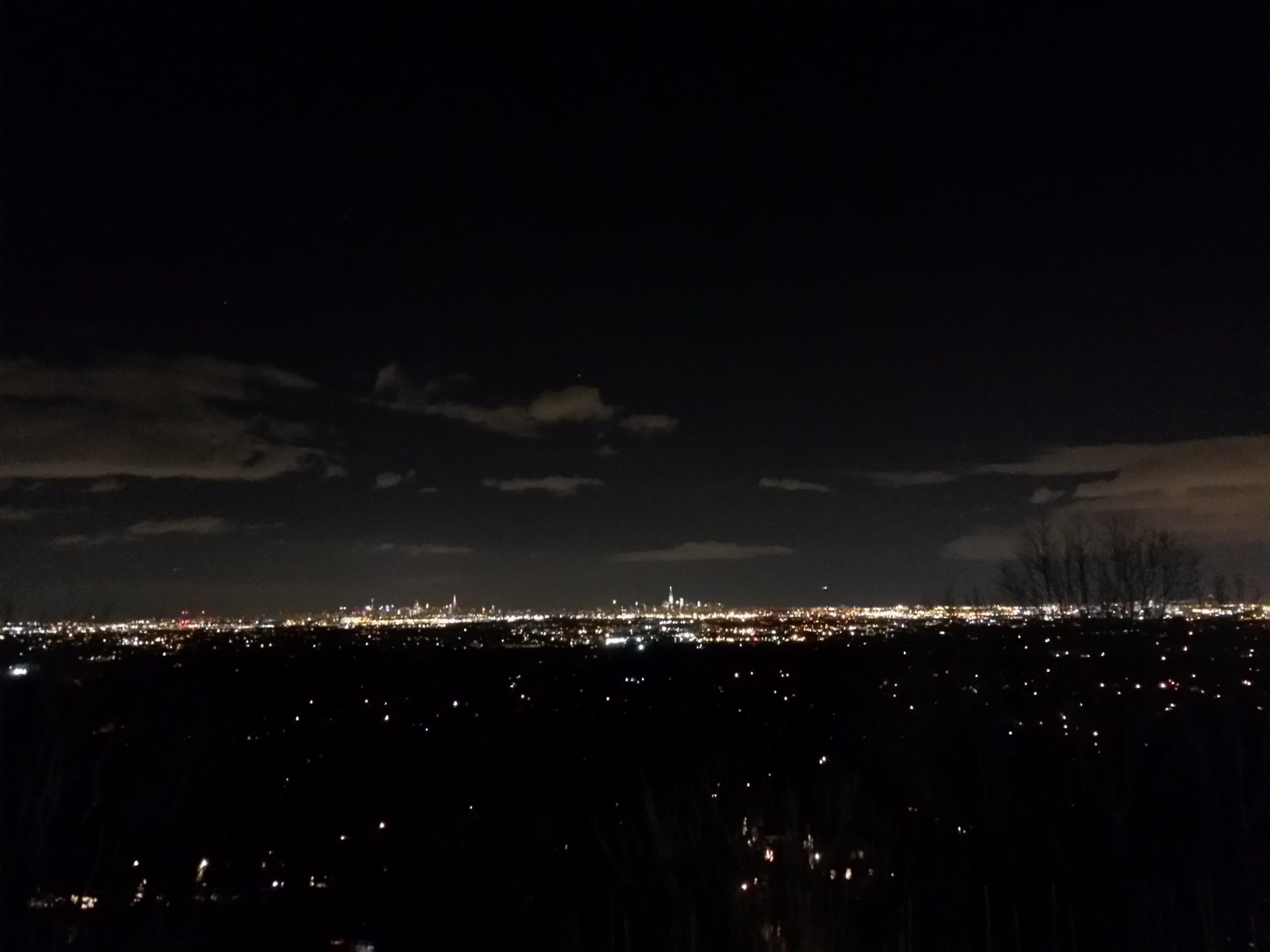 View of Manhattan from the vantage point in Montclair