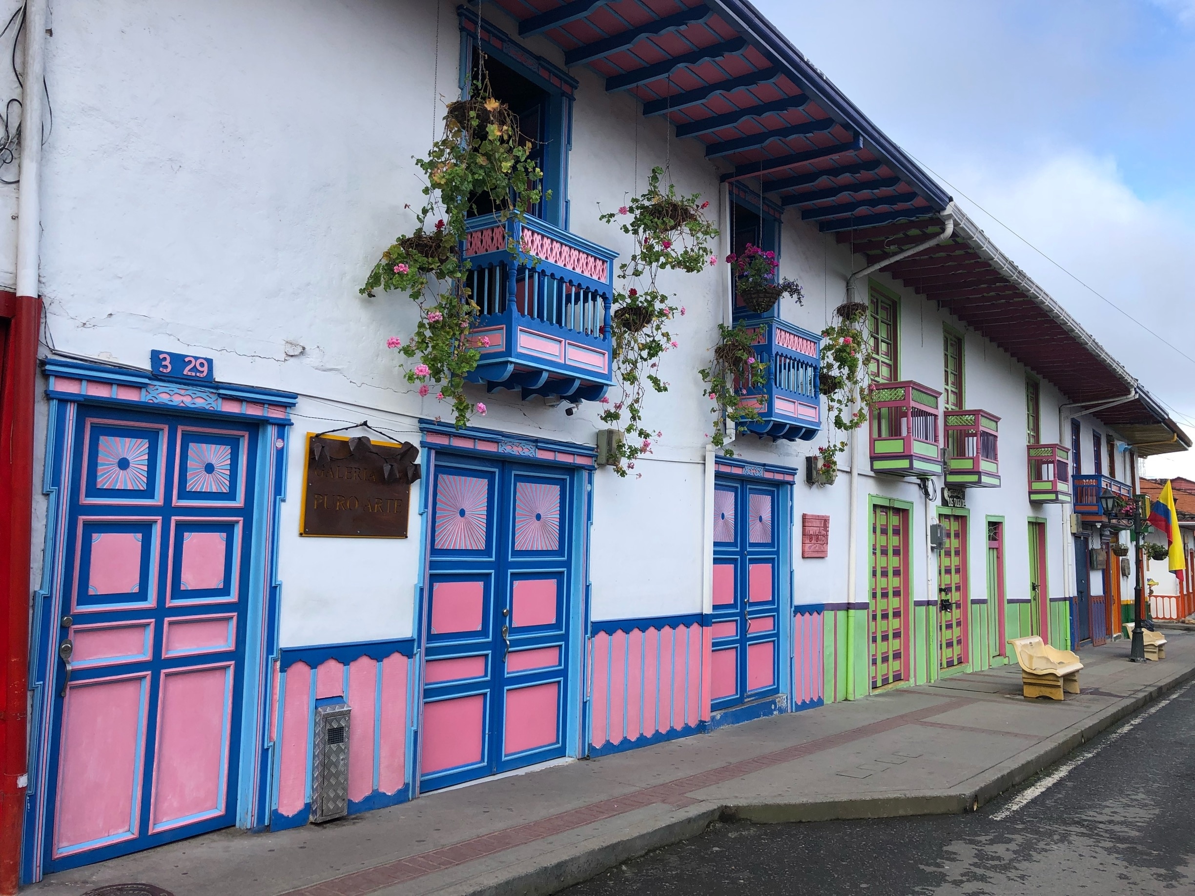 Pretty town in Colombia