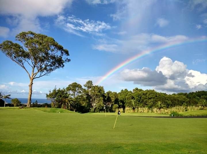 Rainbow in the golf course