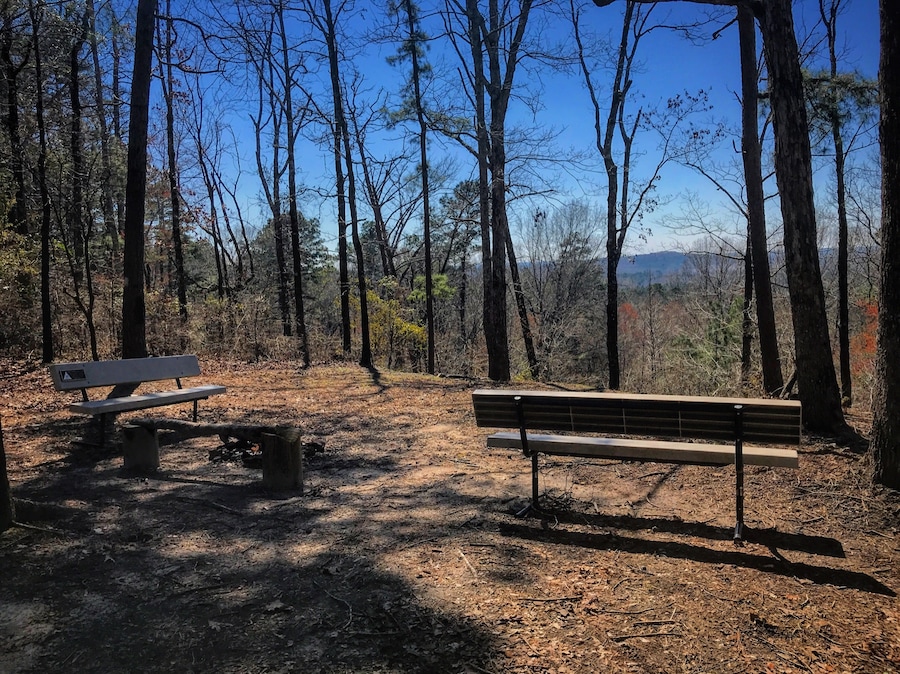 this is the jordan mountain overlook at driskill mountain where it is the highest natural summit in Bienville Parish, Louisiana, with an elevation of 535 feet above sea level.